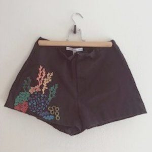 & other Stories Embroidered Black Shorts
